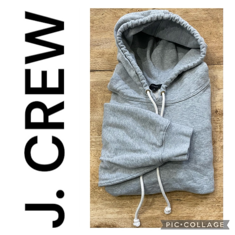 J Crew Adult Size Small Gray 100%‎ Cotton Hoodie